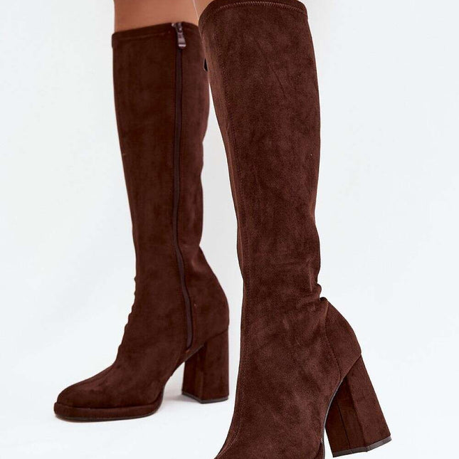 Heel boots model 217760