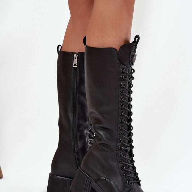 Heel boots model 217765