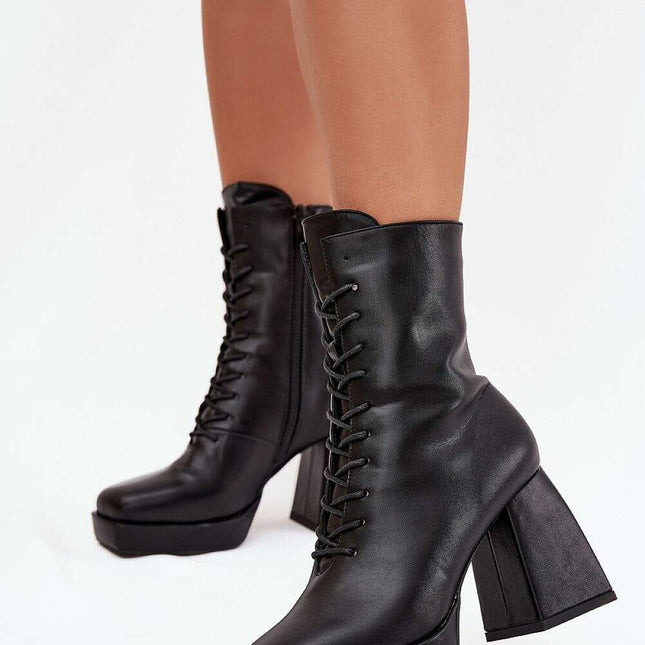 Heel boots model 217786