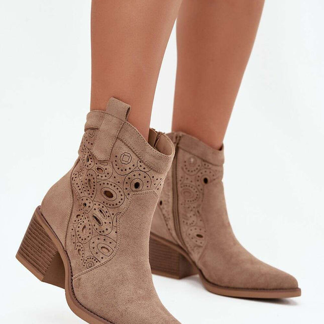 Heel boots model 217812