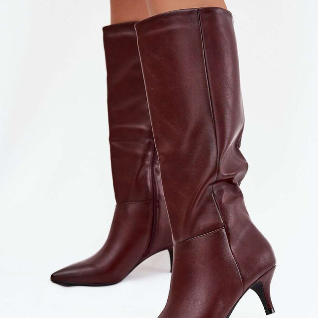Heel boots model 217831