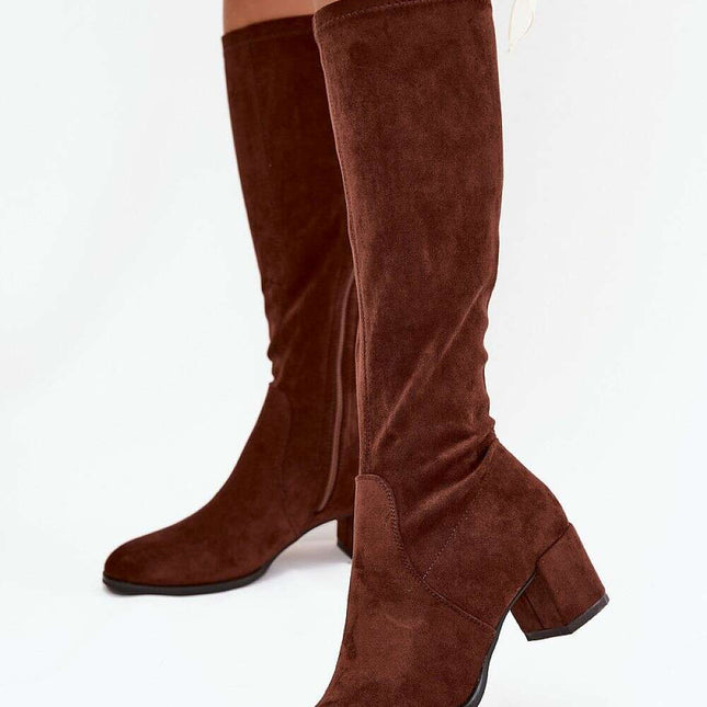 Heel boots model 217835