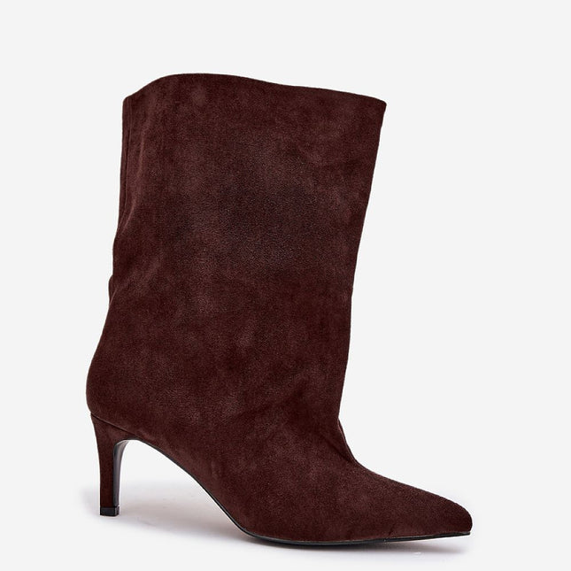 Slip On Ankle Boots Model 222511 With Pointed Toe And Slim Heel For Women - Très Elite