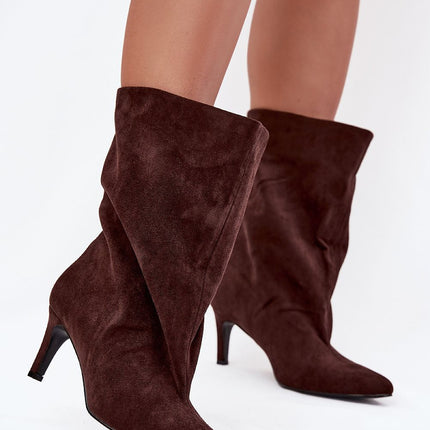 Slip On Ankle Boots Model 222511 With Pointed Toe And Slim Heel For Women - Très Elite