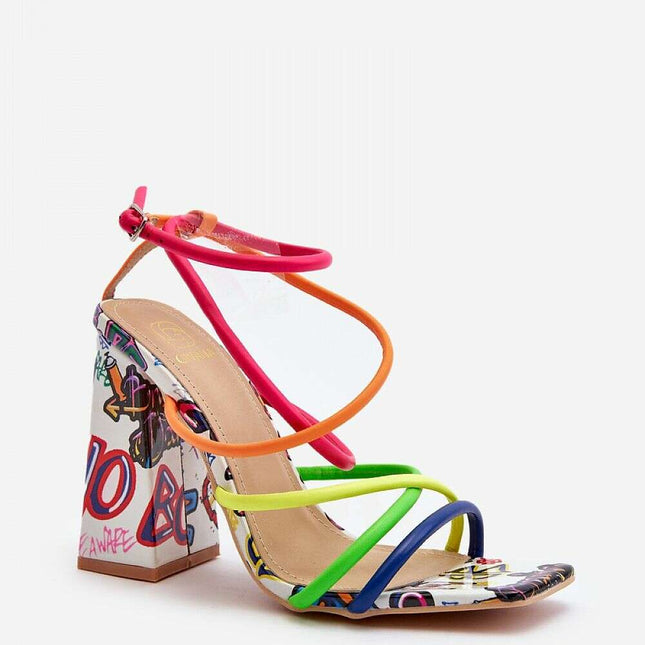 Heel sandals model 193941