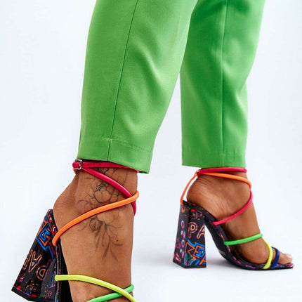 Heel sandals model 193941