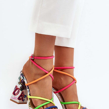 Heel sandals model 193941