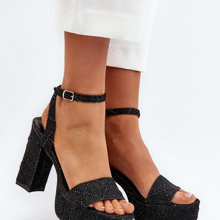 Heel sandals model 194141