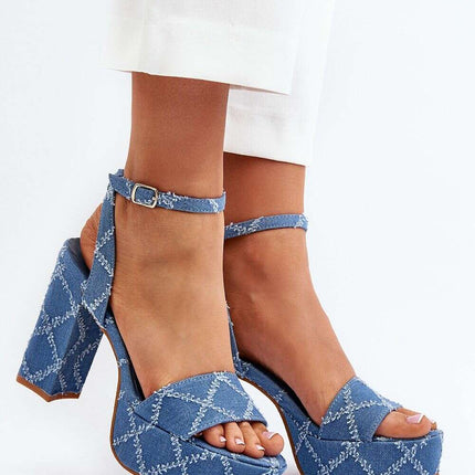 Heel sandals model 194141