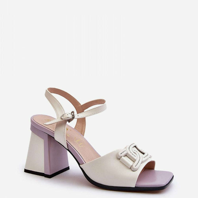 Heel sandals model 195418