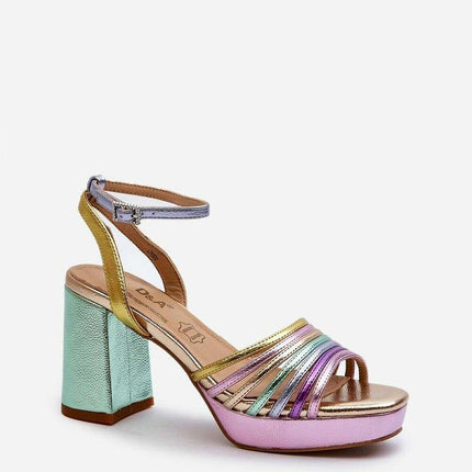 Heel sandals model 196965 - Très Elite