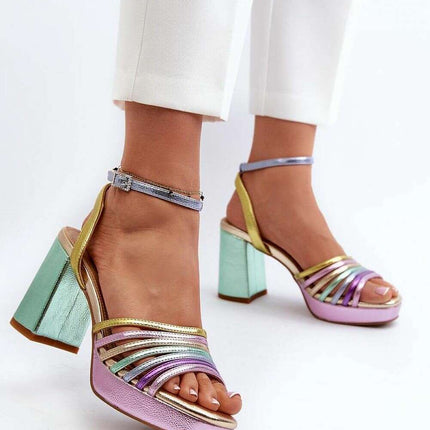 Heel sandals model 196965 - Très Elite