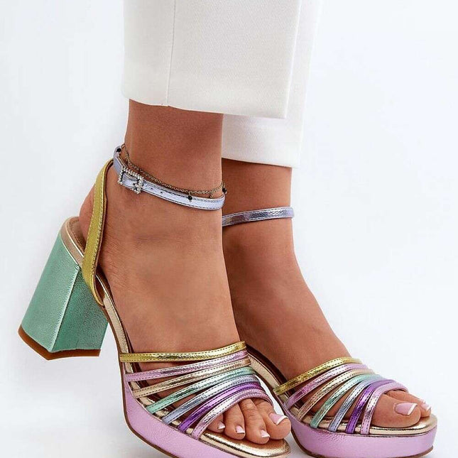 Heel sandals model 196965