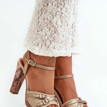 Heel sandals model 198398