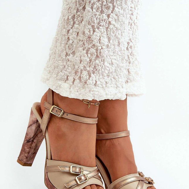 Heel sandals model 198398