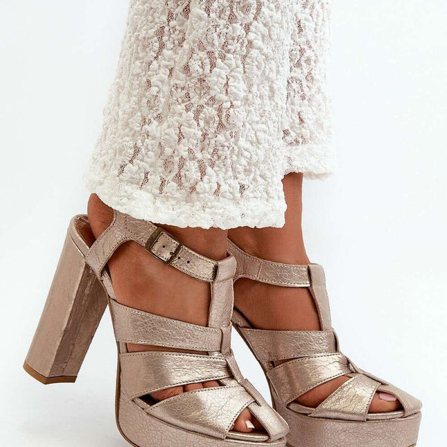 Heel sandals model 198400