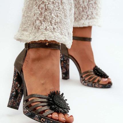 Heel sandals model 198879 - Très Elite