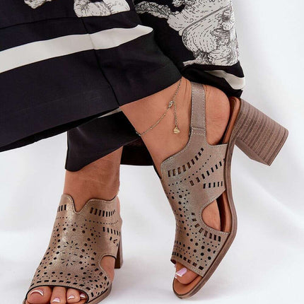 Heel sandals model 211363 - Très Elite