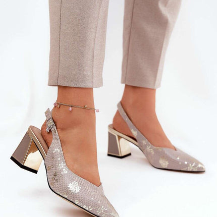 Heel sandals model 211372