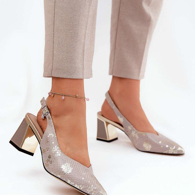 Heel sandals model 211372