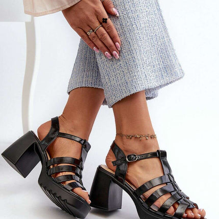 Heel sandals model 211947 - Très Elite