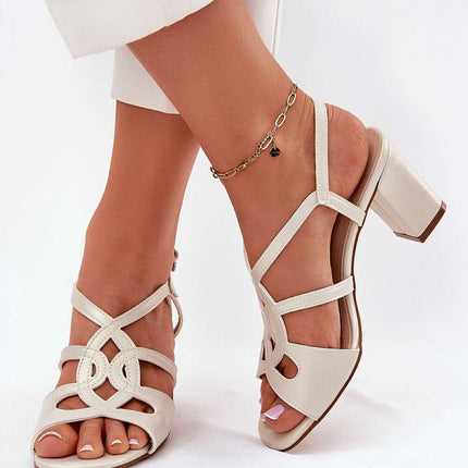 Heel sandals model 212837