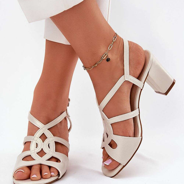 Heel sandals model 212837
