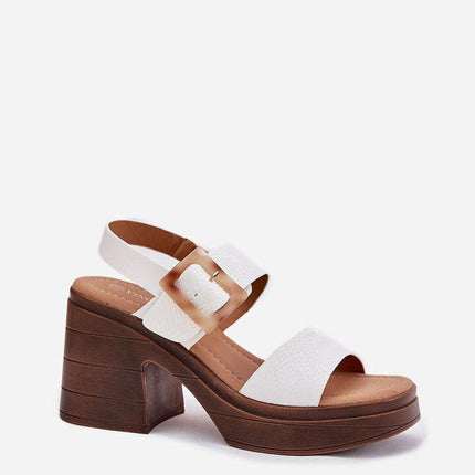 Heel sandals model 213008 - Très Elite