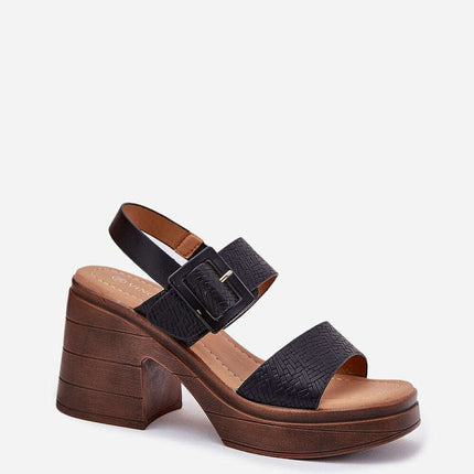 Heel sandals model 213164 - Très Elite