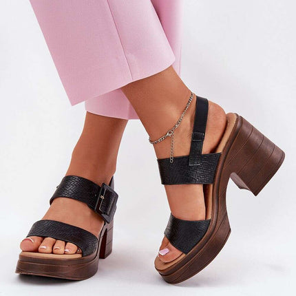 Heel sandals model 213164 - Très Elite