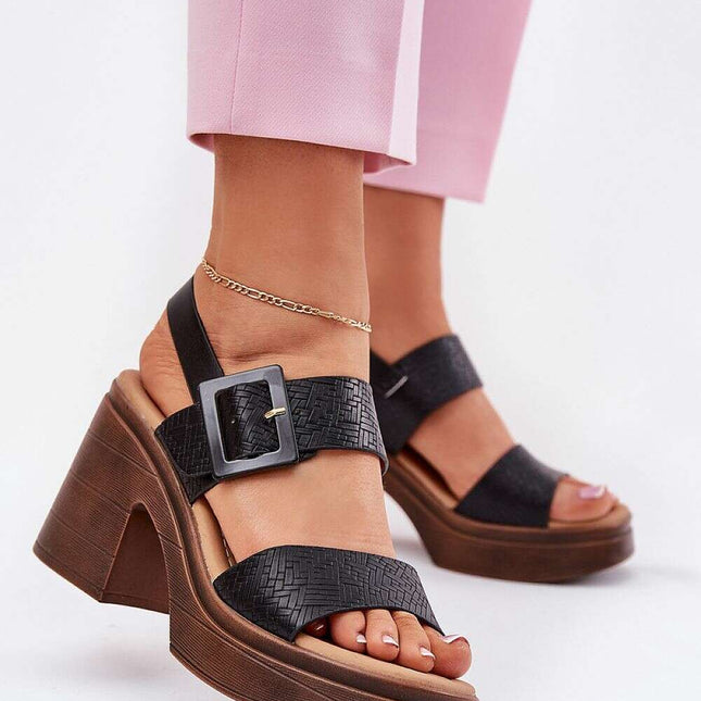 Heel sandals model 213164