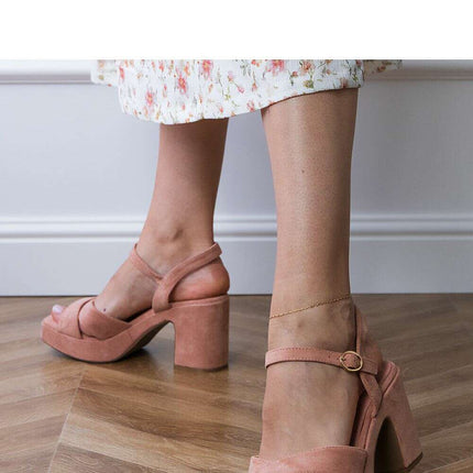 Heel sandals model 213412 - Très Elite