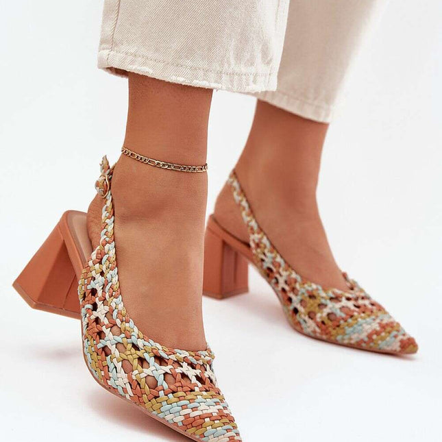 Heel sandals model 214086