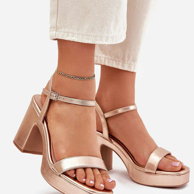 Heel sandals model 214092