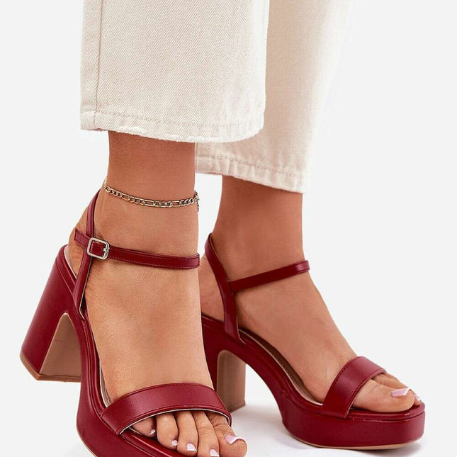 Heel sandals model 214094