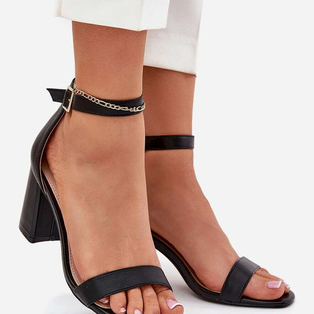 Heel sandals model 214340