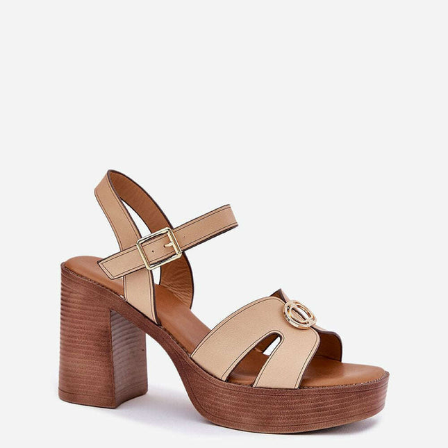 Heel sandals model 214391