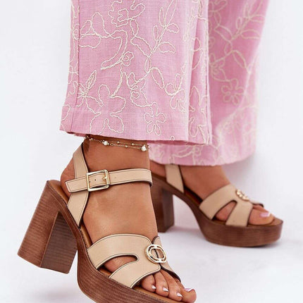 Heel sandals model 214391