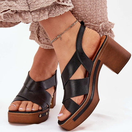 Heel sandals model 214744 - Très Elite