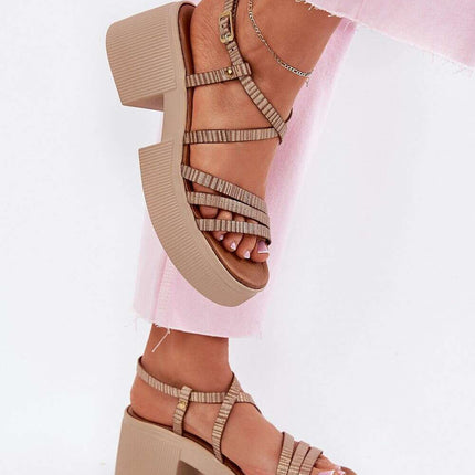 Heel sandals model 214994 - Très Elite