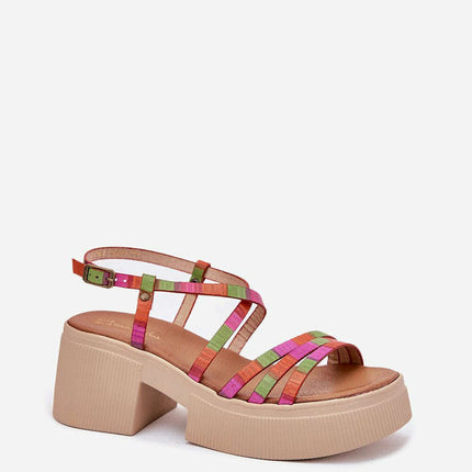 Heel sandals model 215023 - Très Elite