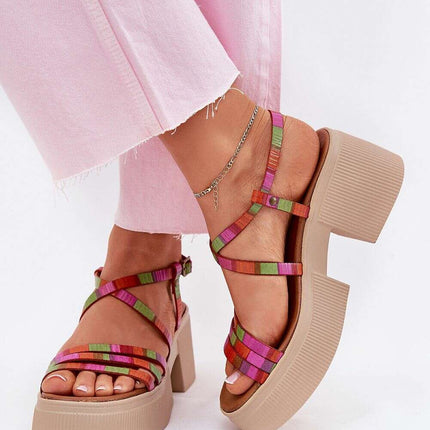 Heel sandals model 215023 - Très Elite