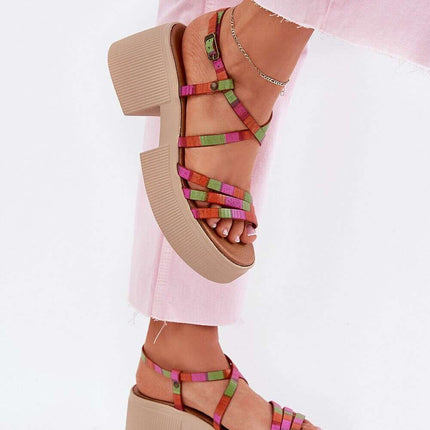Heel sandals model 215023