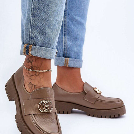 Heeled low shoes model 186413