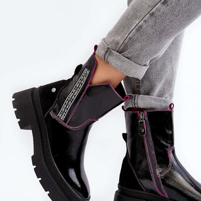 Heeled low shoes model 190707