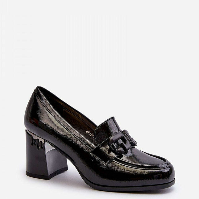 Heeled low shoes model 195396