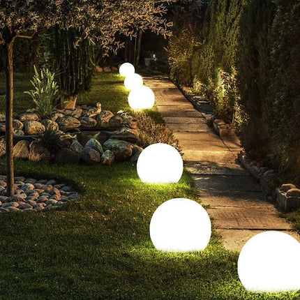 Waterproof RGB LED Garden Ball Light — Outdoor & Pool Decor, 12–40cm