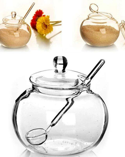 Elegant 250ml Glass Spice and Candy Jar - Chic Home Storage Solution
