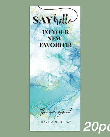 Charming "Nice To Meet You Too" Adhesive Thank You Seals - Pack of 20-50