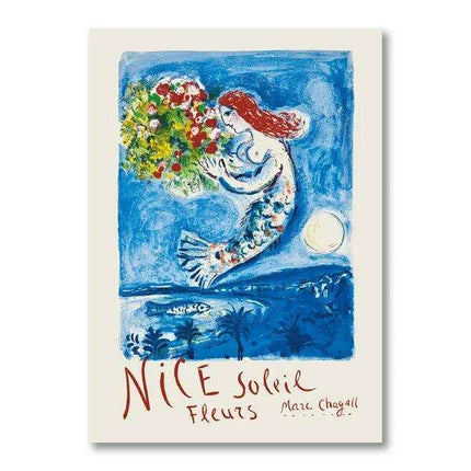 Coastal Tranquility: Nordic Abstract Art & Typography Collection